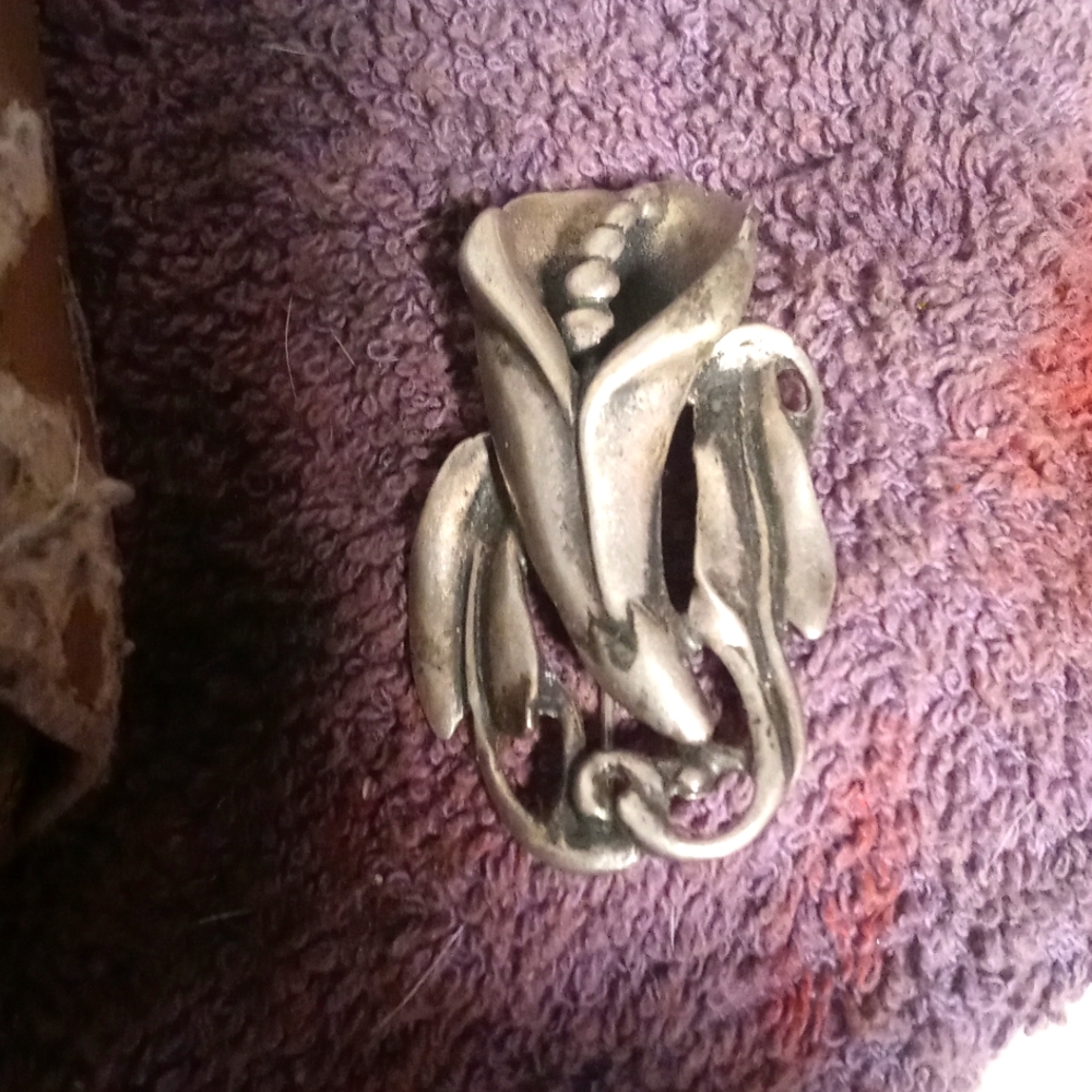 Georg Jensen Inc. Tulip Sterling Silver Brooch